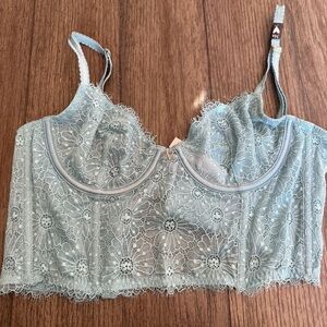 NWT blue Victoria secret corset bralette